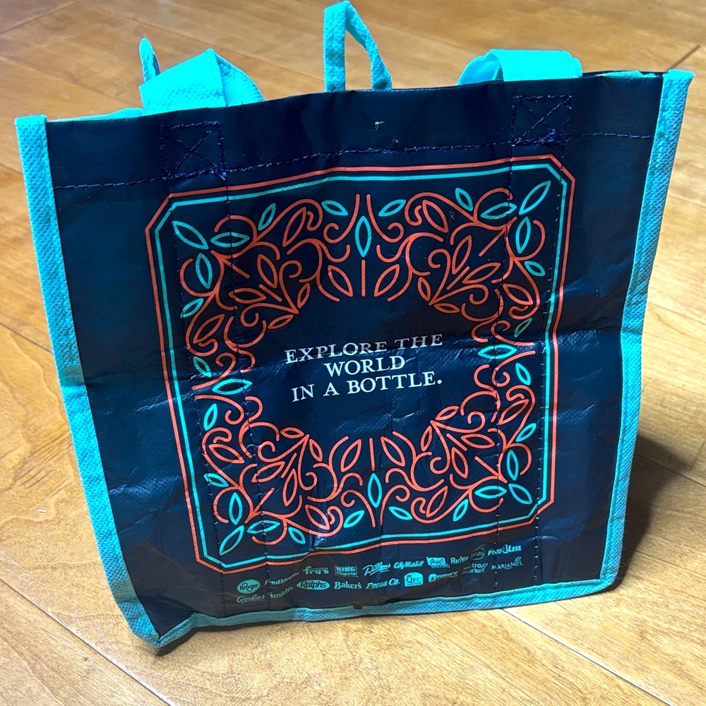 Explore The World in A Bottle. | Bottle Carrier Bag | Booze Satchel Event Tote